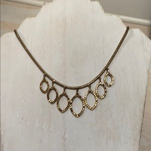 Lucky Brand Matte Gold Crystal Necklace